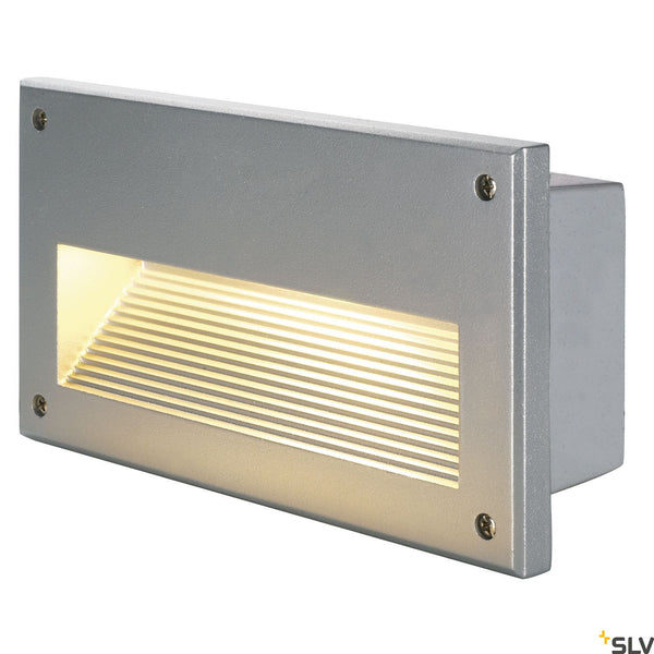 SLV BRICK DOWNUNDER E14 recessed light, silver-grey, max 40W, IP44 229062
