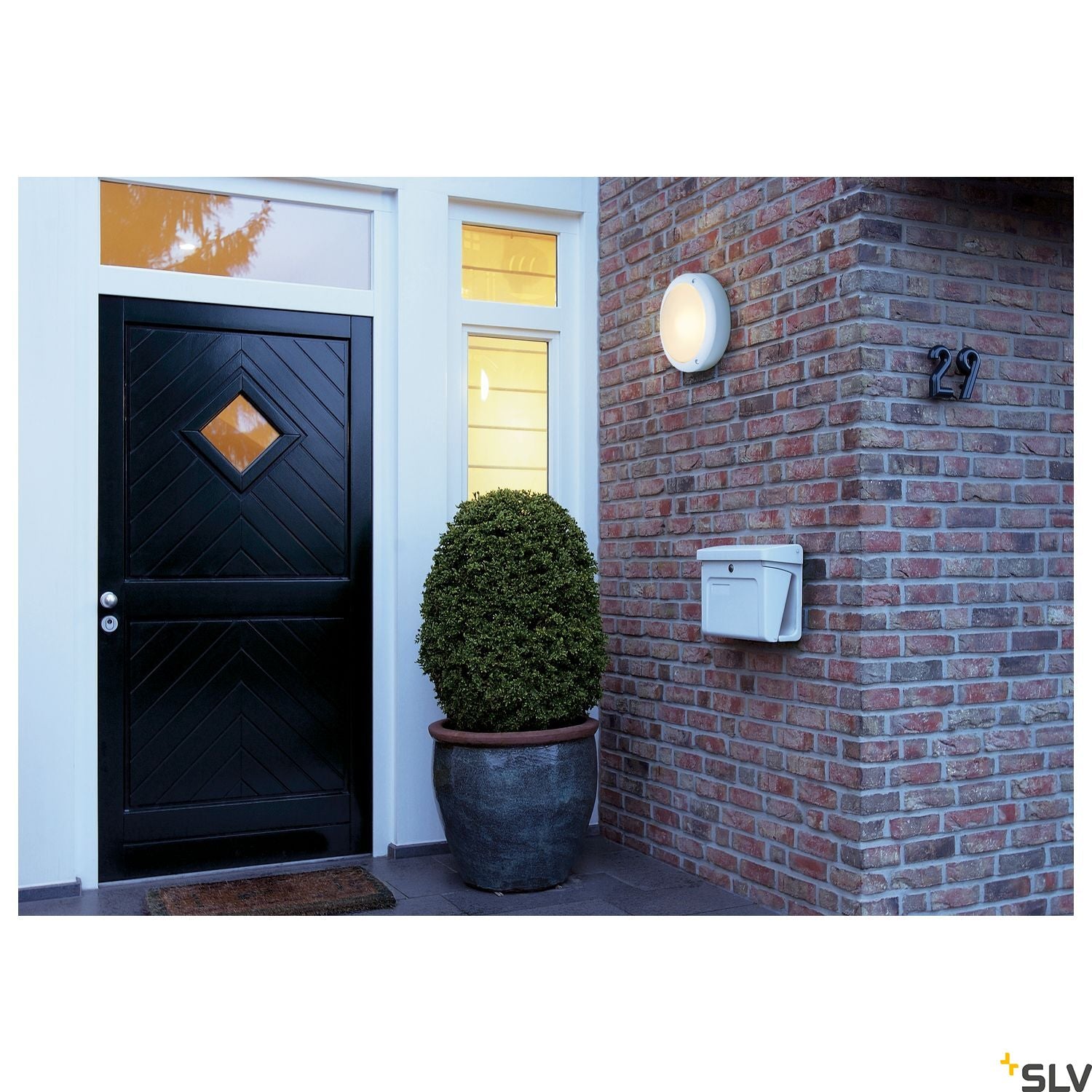 SLV BULAN wall and ceiling light, round, white, E14, max. 60W, frosted glass 229071