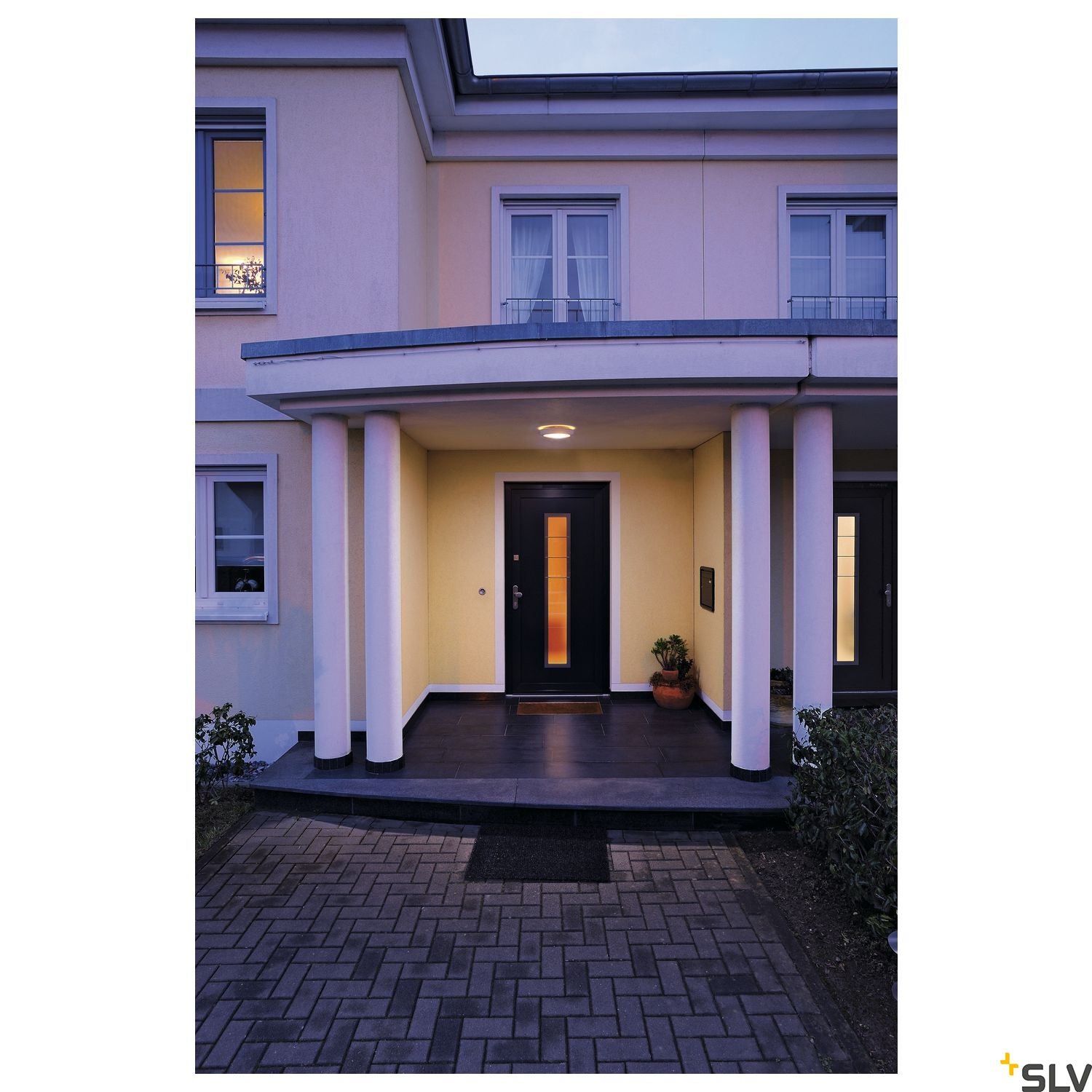 SLV BULAN wall and ceiling light, round, white, E14, max. 60W, frosted glass 229071