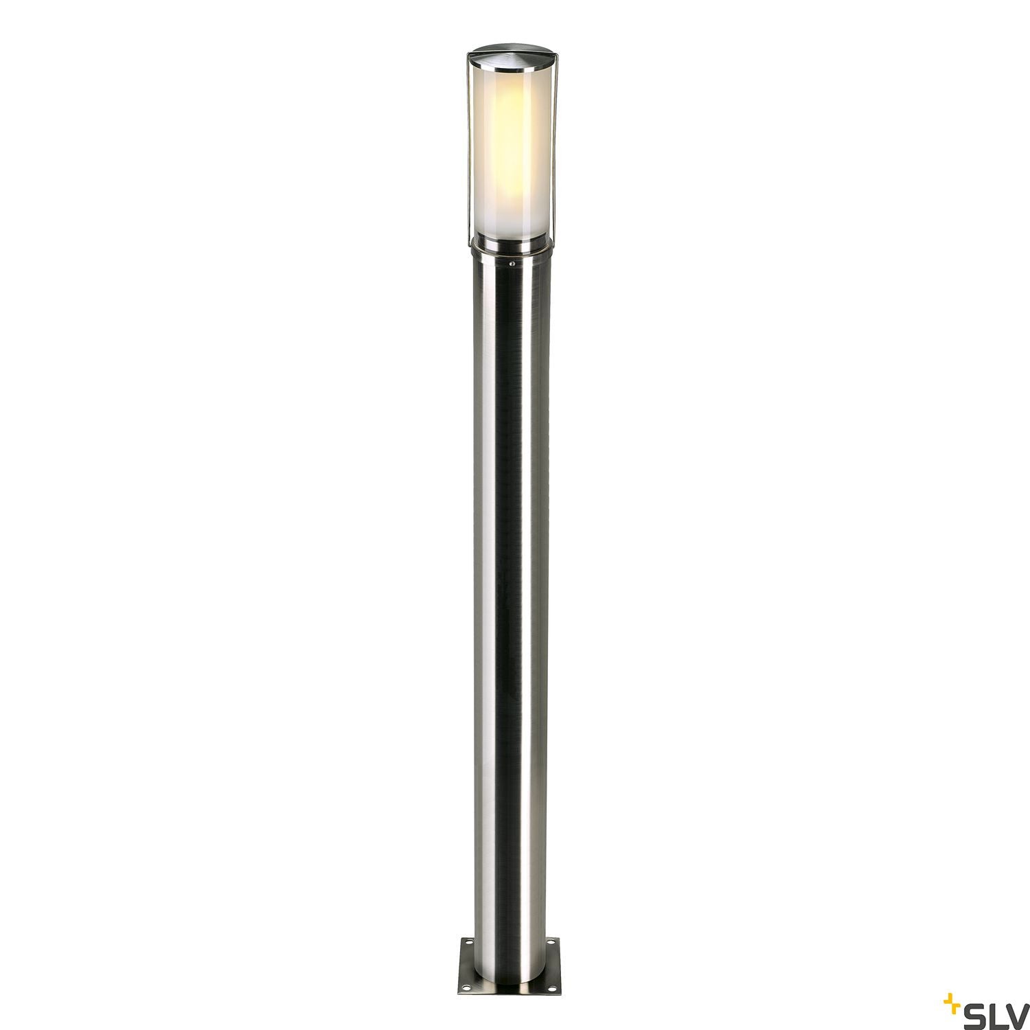 SLV BIG NAILS 80 floor light, stainless steel 304, E27 max. 15W, IP44 229172