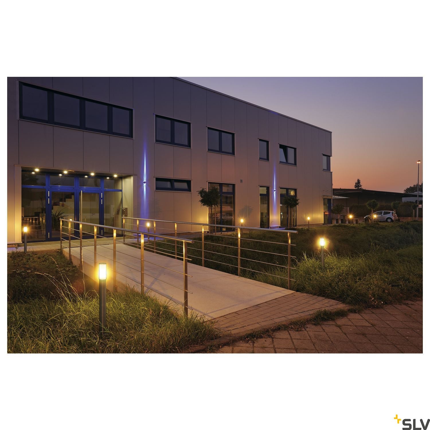 SLV BIG NAILS 80 floor light, stainless steel 304, E27 max. 15W, IP44 229172