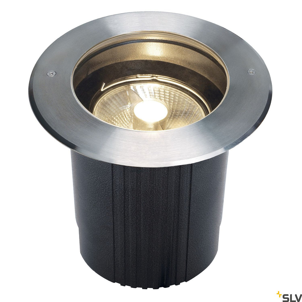 SLV DASAR ES111 inground fitting, round, stainless steel 316, max. 75W, IP67 229230