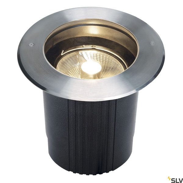 SLV DASAR ES111 inground fitting, round, stainless steel 316, max. 75W, IP67 229230