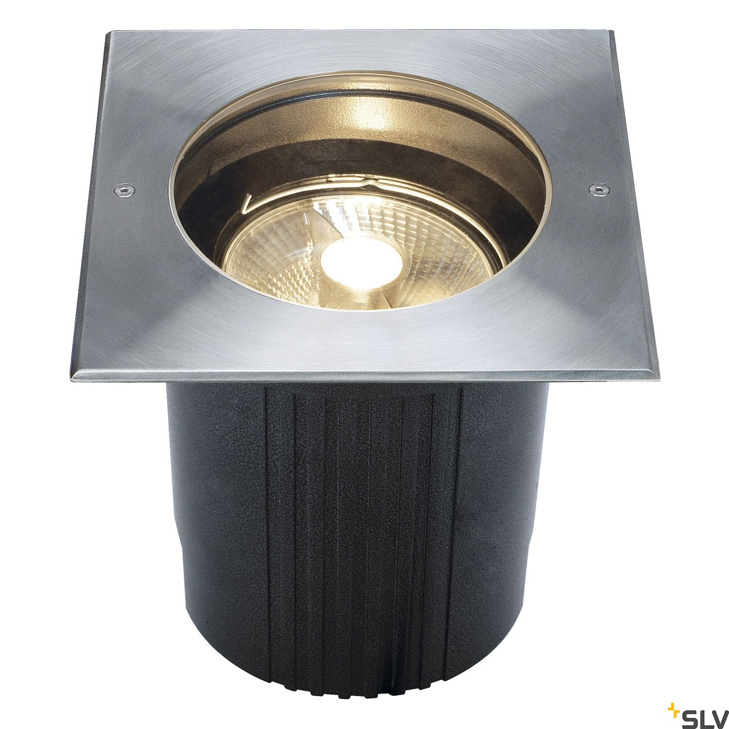 SLV DASAR ES111 inground fitting, square, stainless steel 316, max. 75W, IP67 229234