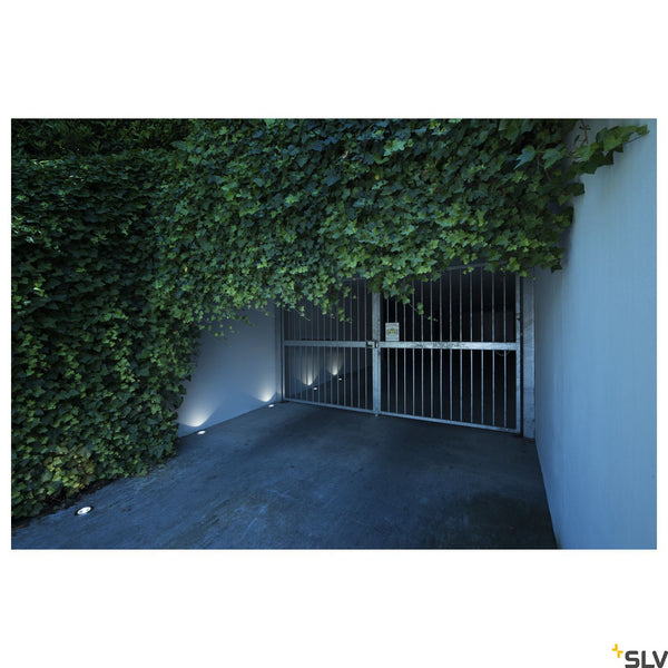 SLV DASAR 80 GU10 Driveway Light, round, stainless steel 316, max. 35W, IP67 229320