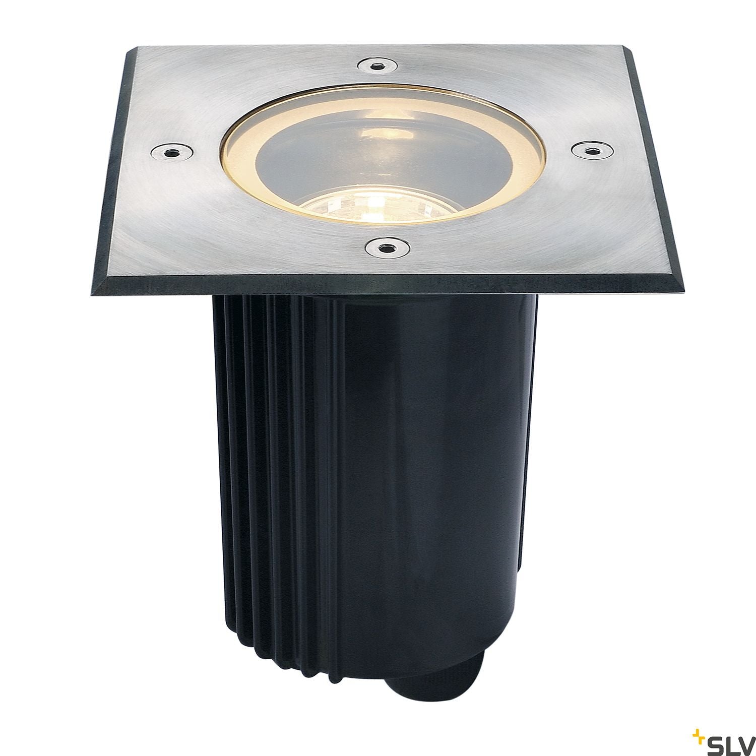 SLV DASAR 80 QPAR51 Driveway Light, square, stainless steel 316, max. 35W, IP67 229324