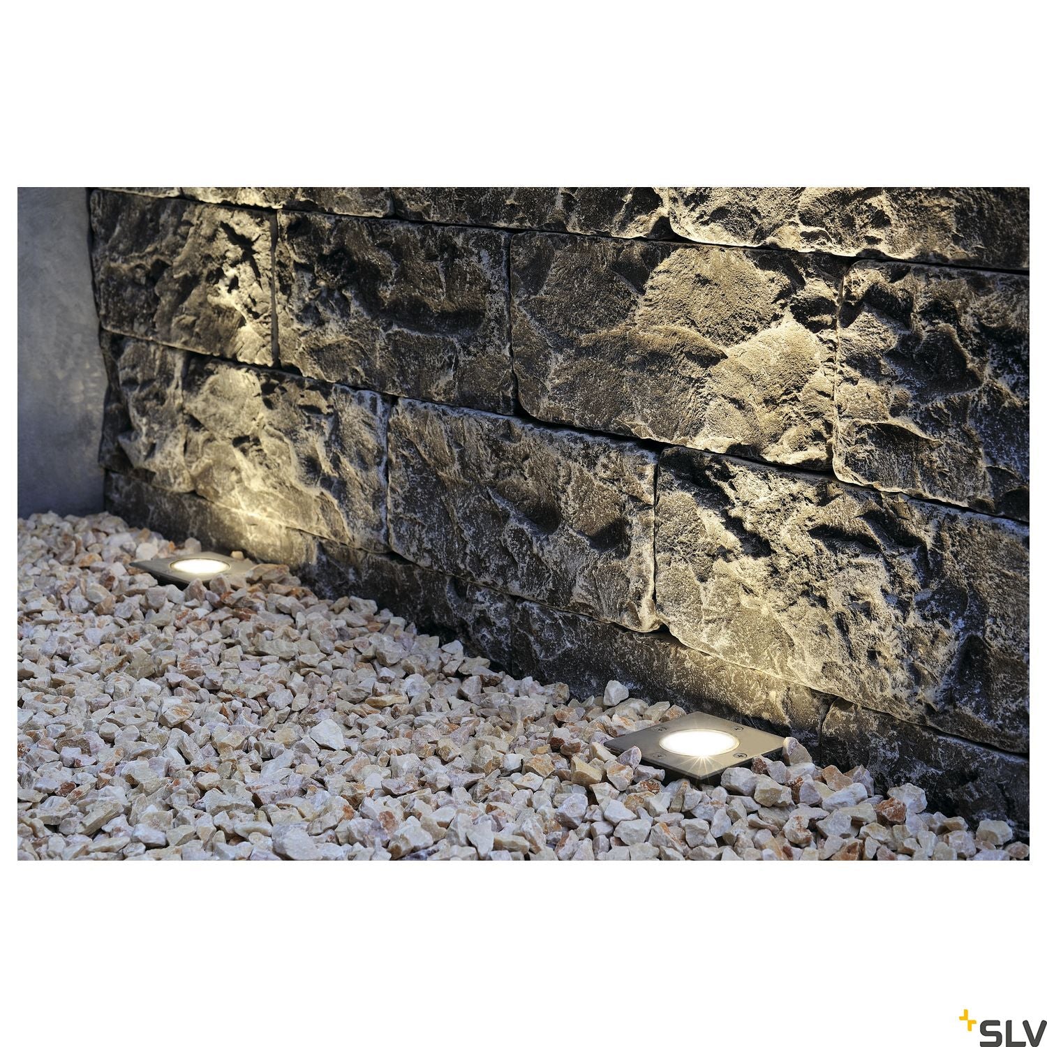 SLV DASAR 80 QPAR51 Driveway Light, square, stainless steel 316, max. 35W, IP67 229324