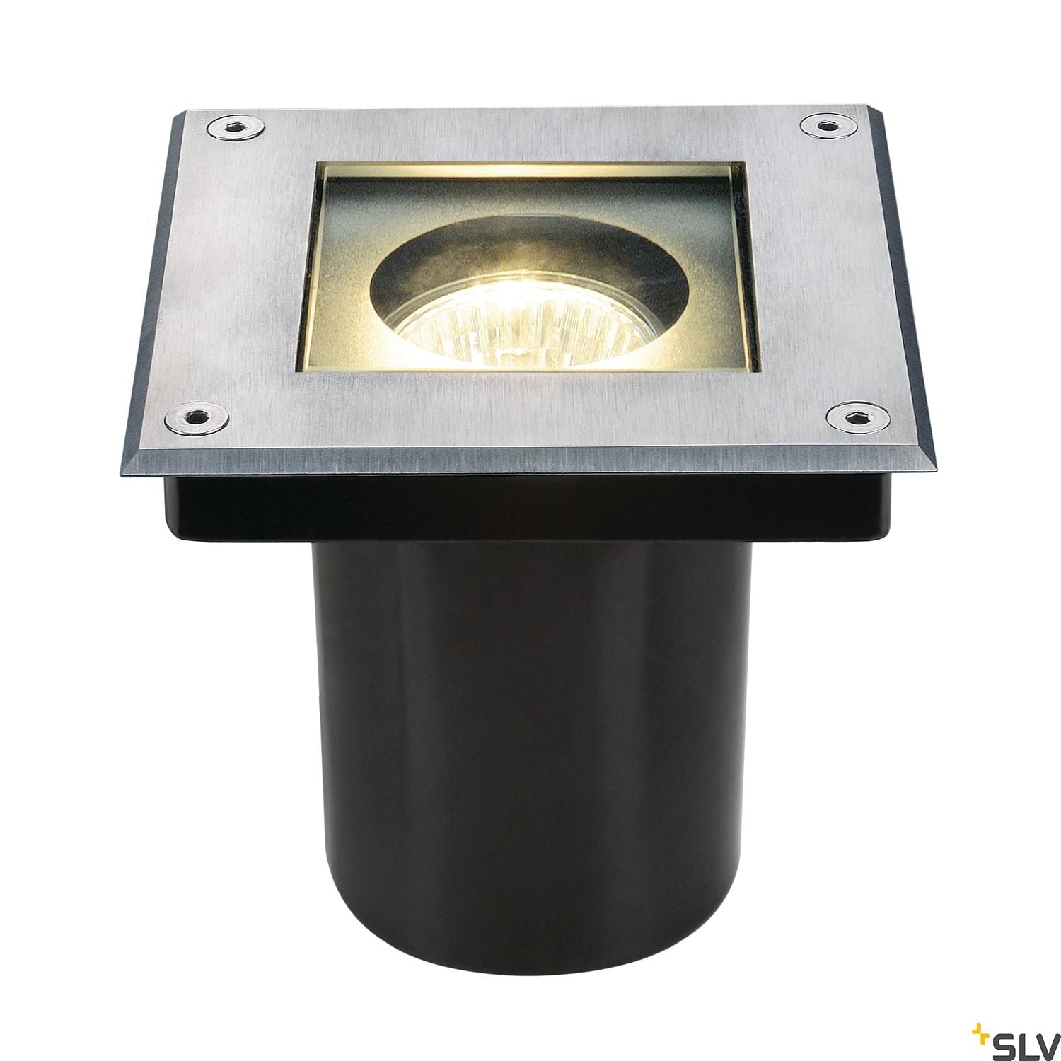 SLV DASAR SQUARE GU10 inground fitting, stainless steel 304, max. 35W, IP67 229374