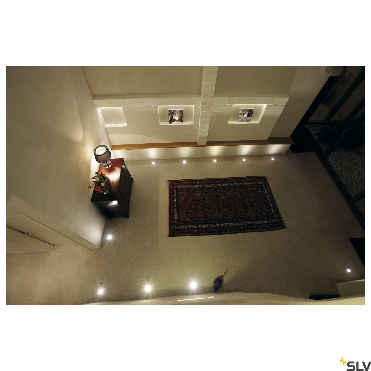 SLV DASAR SQUARE GU10 inground fitting, stainless steel 304, max. 35W, IP67 229374