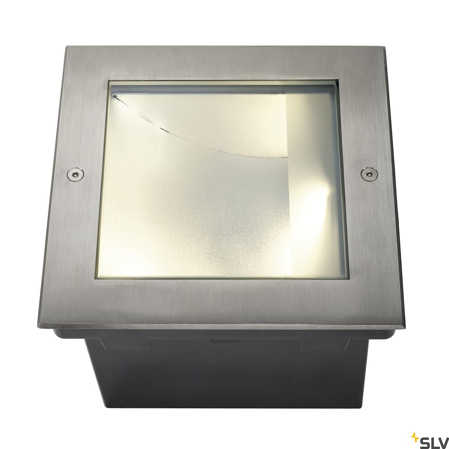 SLV DASAR 255 LED SQUARE inground fitting, asymmetrical, stainl. steel 316, 34W, 3000K 229383
