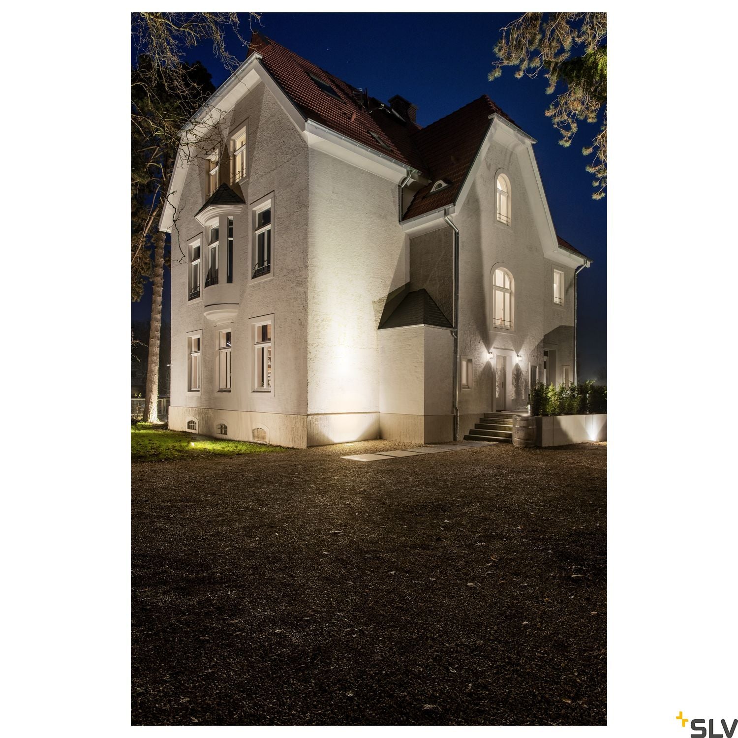 SLV DASAR 255 LED SQUARE inground fitting, asymmetrical, stainl. steel 316, 34W, 3000K 229383