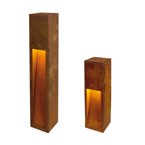 SLV RUSTY SLOT 50, rusted iron, E27 Energy Saver, max. 11W, IP44 229410