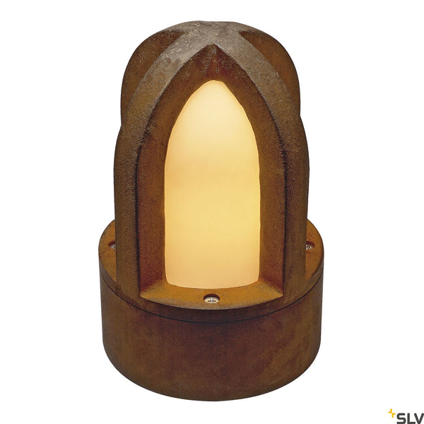 SLV RUSTY CONE floor light, rusted iron, E14, max. 40W, IP54 229430