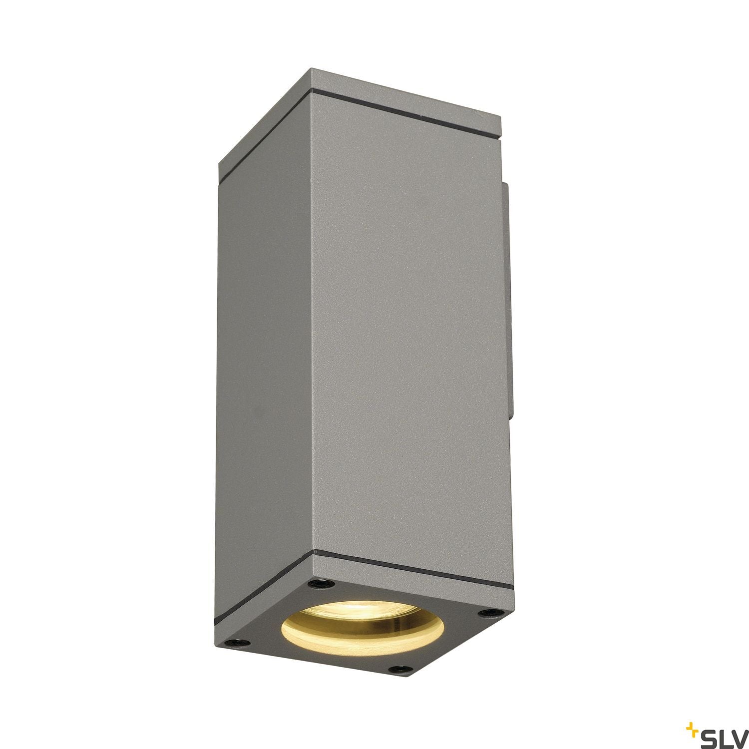 SLV THEO WALL OUT, wall light, square, silver-grey, GU10, max. 35W 229524