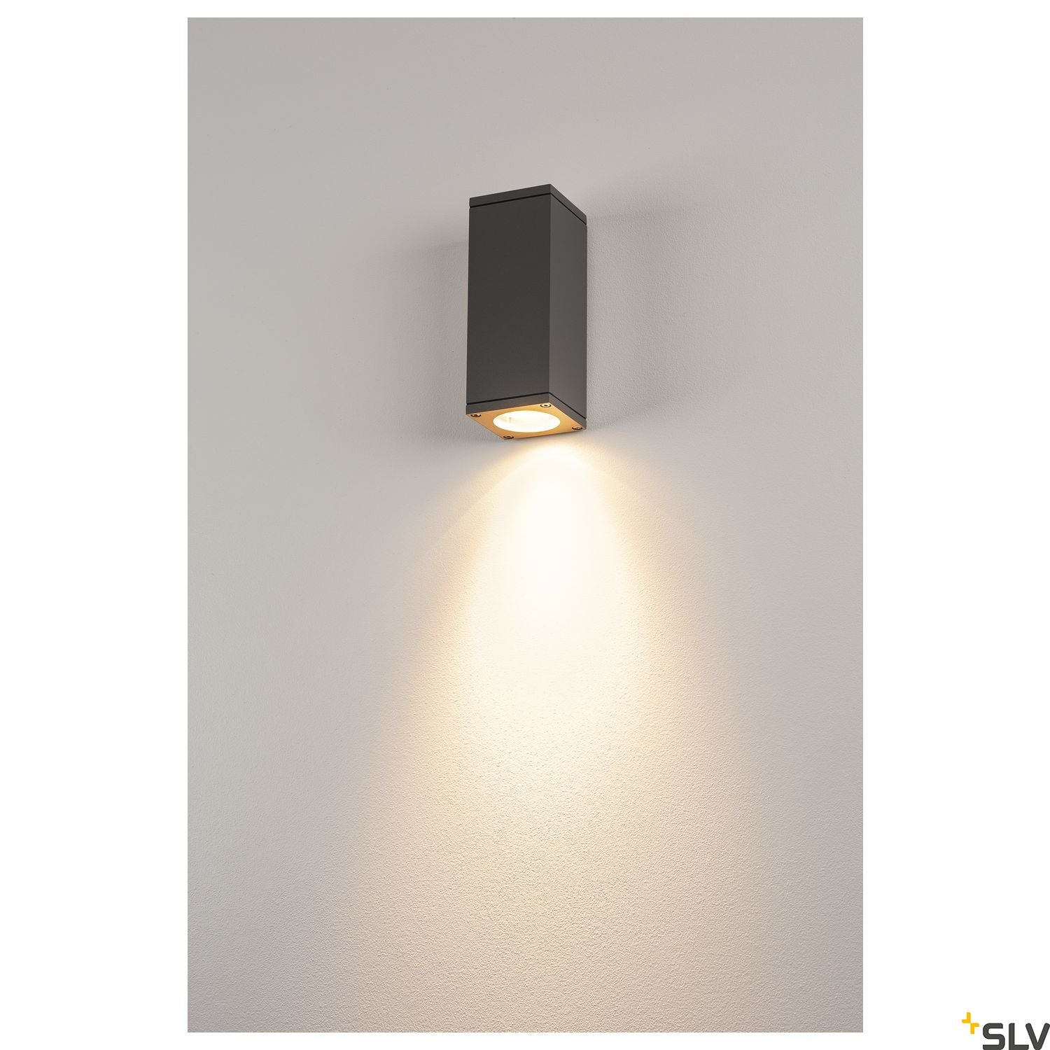 SLV THEO WALL OUT, wall light, square, anthracite, GU10, max. 35W 229525
