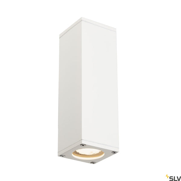 SLV THEO UP/DOWN OUT wall light, square, white, GU10, max. 2x35W 229531