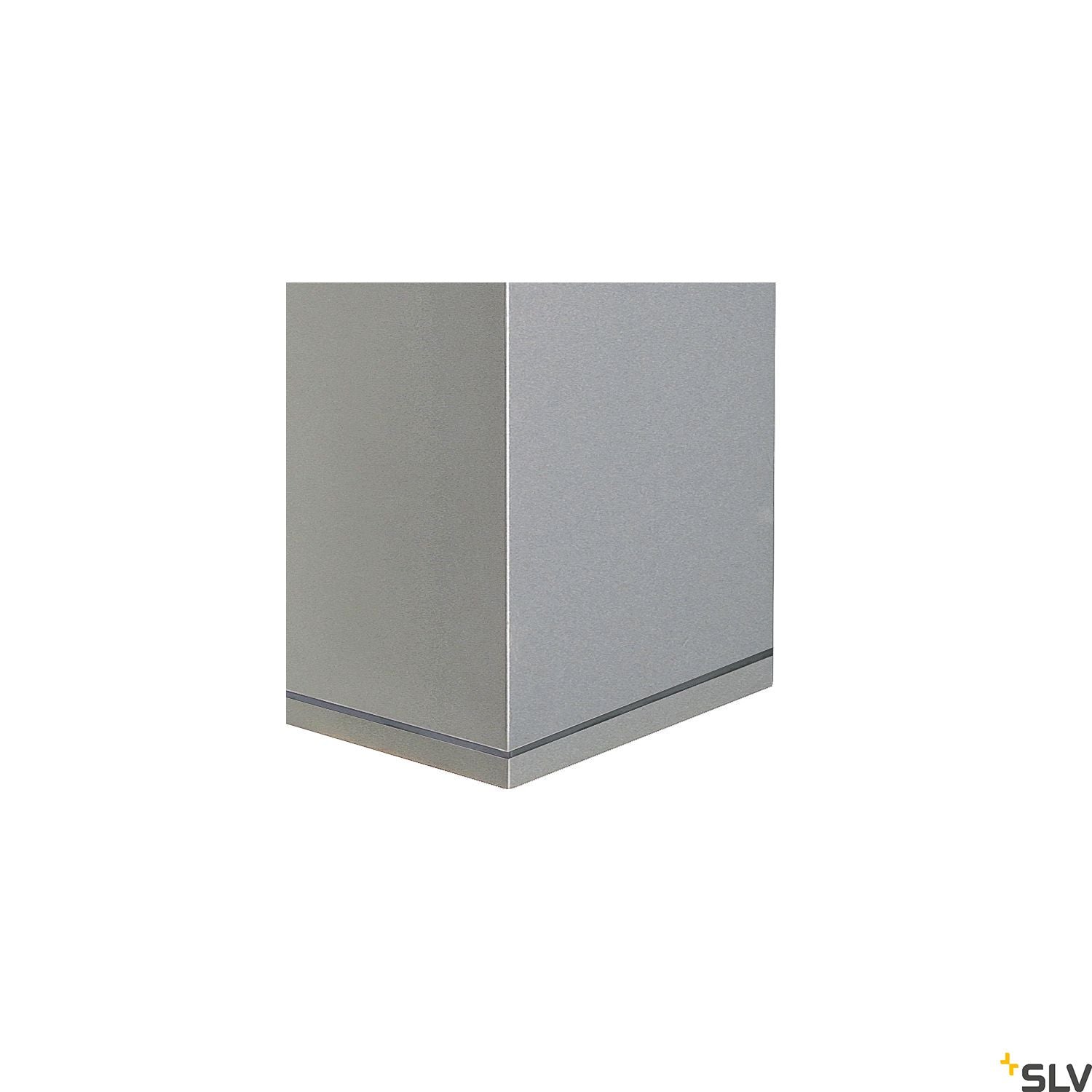 SLV THEO UP/DOWN OUT wall light, square, silver-grey GU10, max. 2x35W 229532