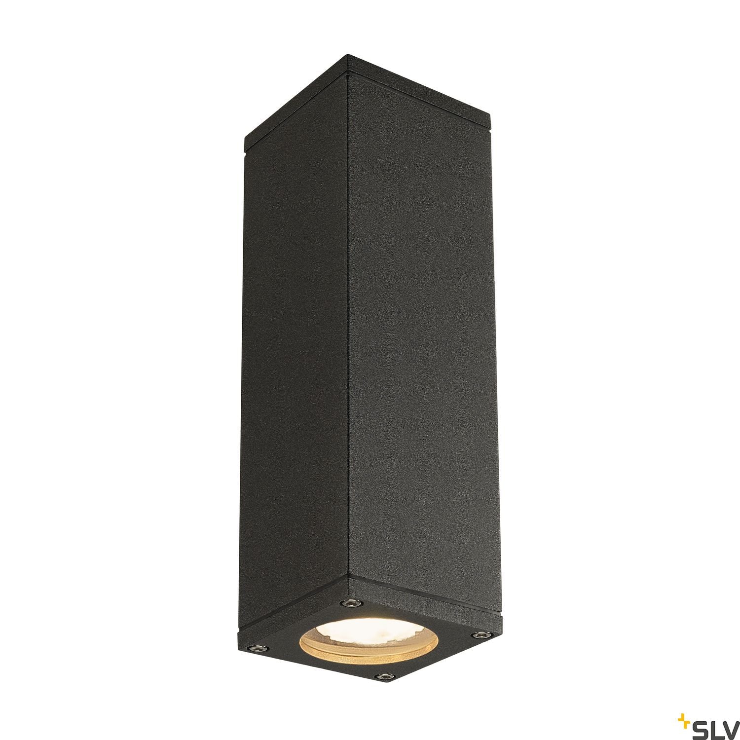 SLV THEO UP-DOWN OUT wall light, square, anthracite, GU10, max. 2x35W 229535