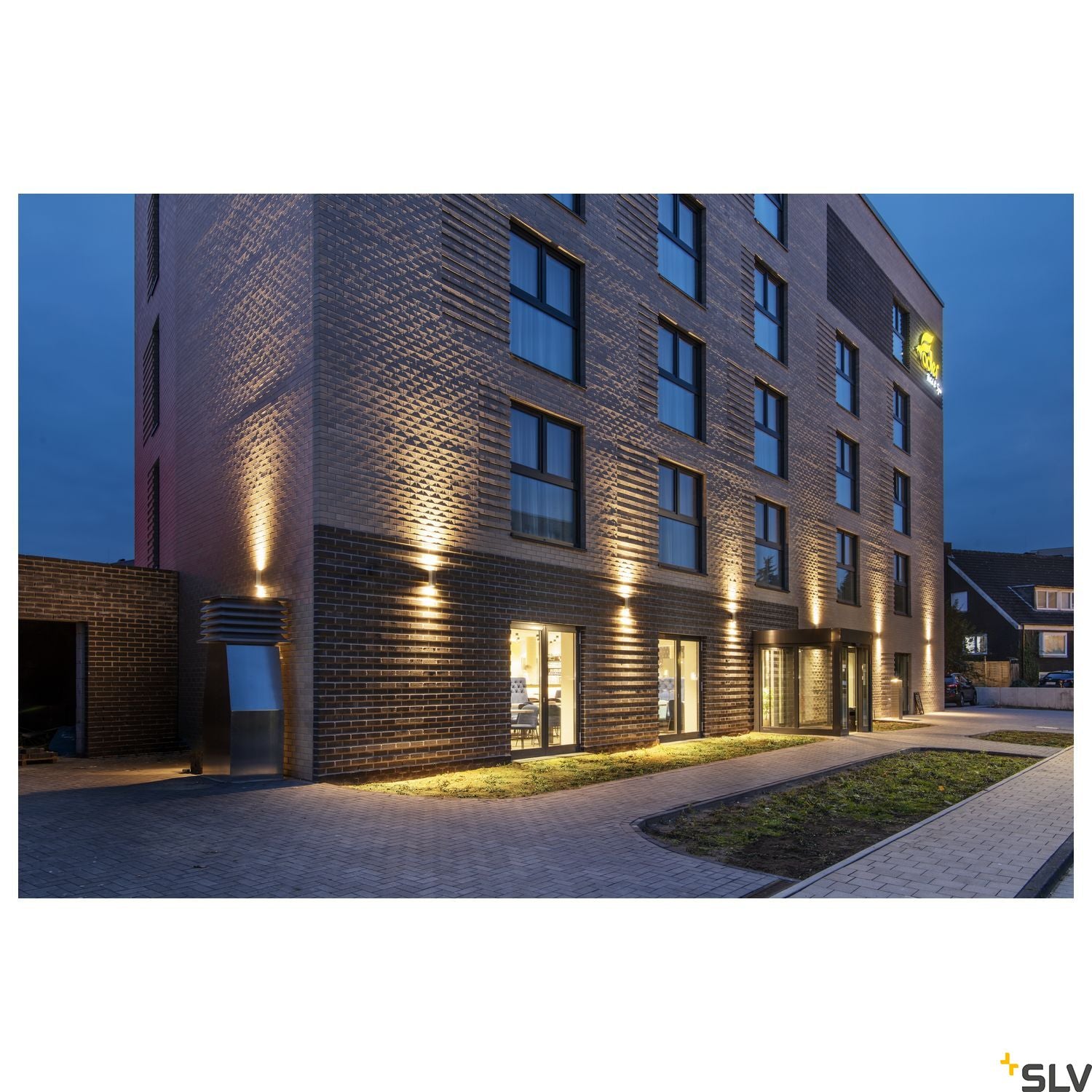 SLV THEO UP-DOWN OUT wall light, square, anthracite, GU10, max. 2x35W 229535