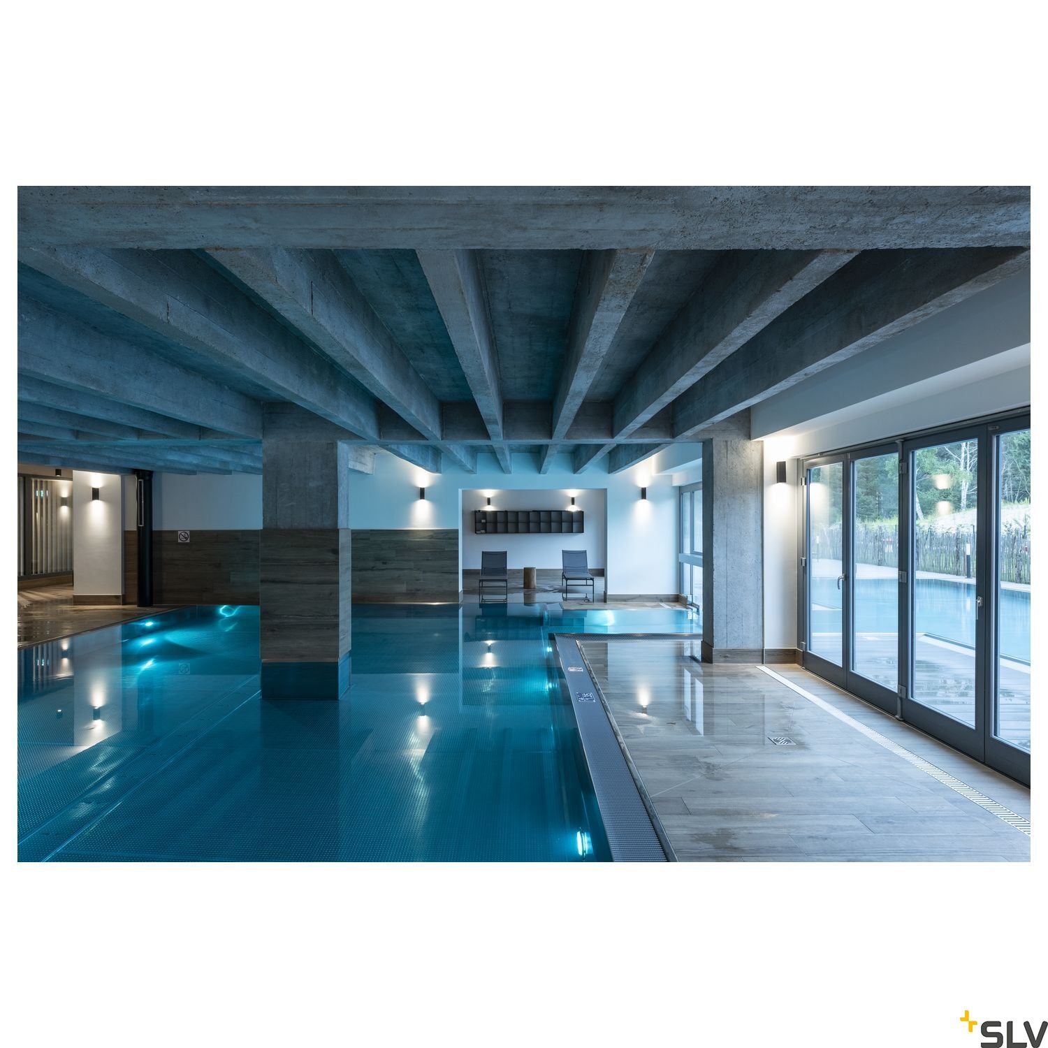 SLV THEO UP-DOWN OUT wall light, square, anthracite, GU10, max. 2x35W 229535