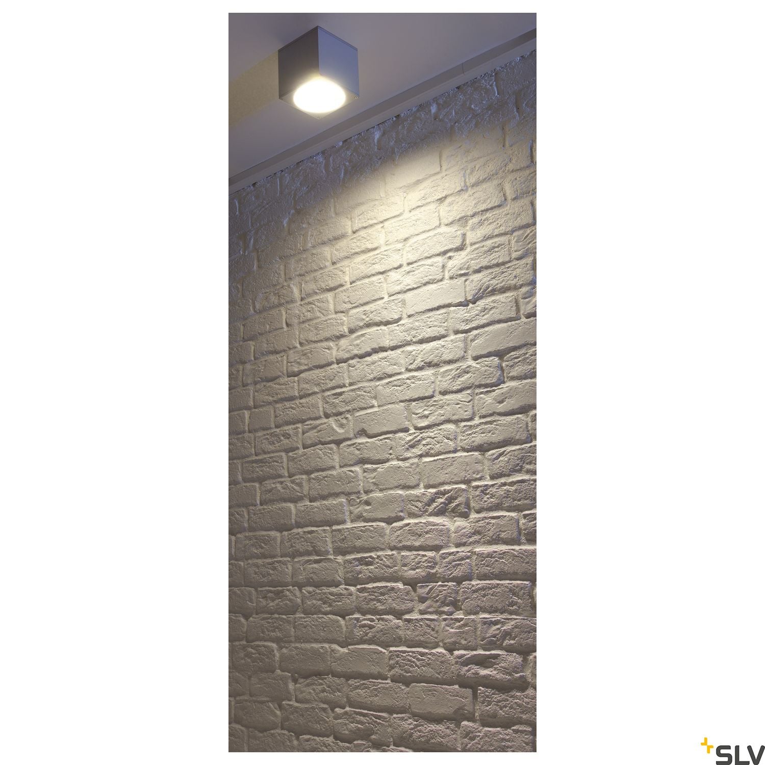 SLV BIG THEO CEILING OUT ceiling light, square, silver-grey, ES111, max. 75W 229554