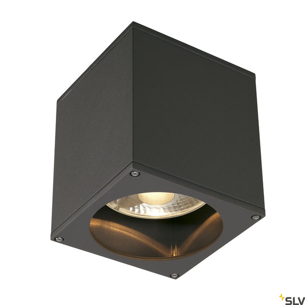 SLV BIG THEO CEILING OUT ceiling light, square, anthracite, ES111, max. 75W 229555