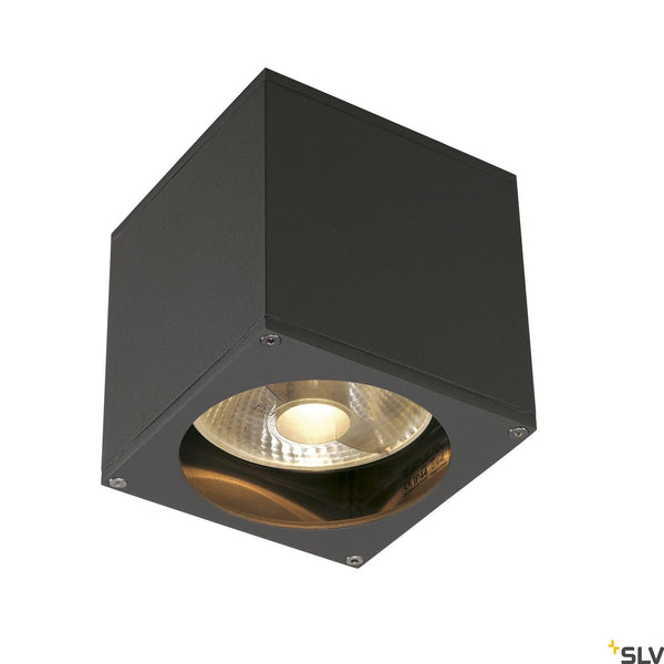 SLV BIG THEO WALL OUT wall light, square, anthracite, ES111, max. 75W 229565