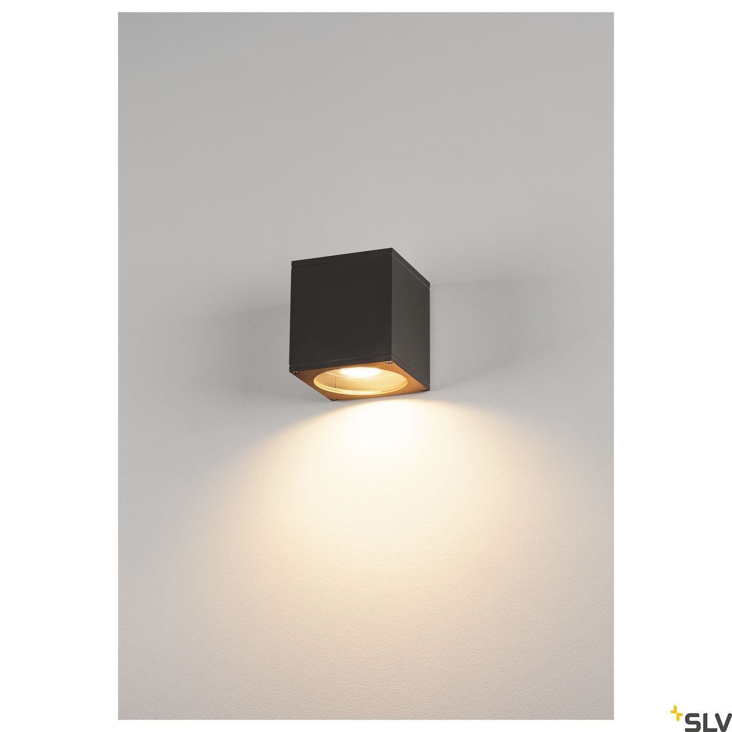 SLV BIG THEO WALL OUT wall light, square, anthracite, ES111, max. 75W 229565