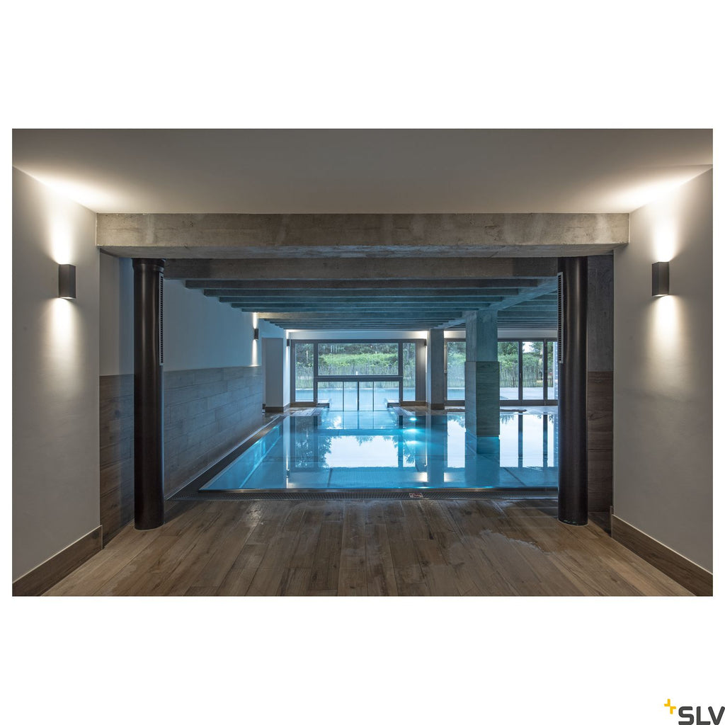 SLV BIG THEO UP/DOWN OUT wall light , square, anthracite, ES111, max. 2x75W 229575