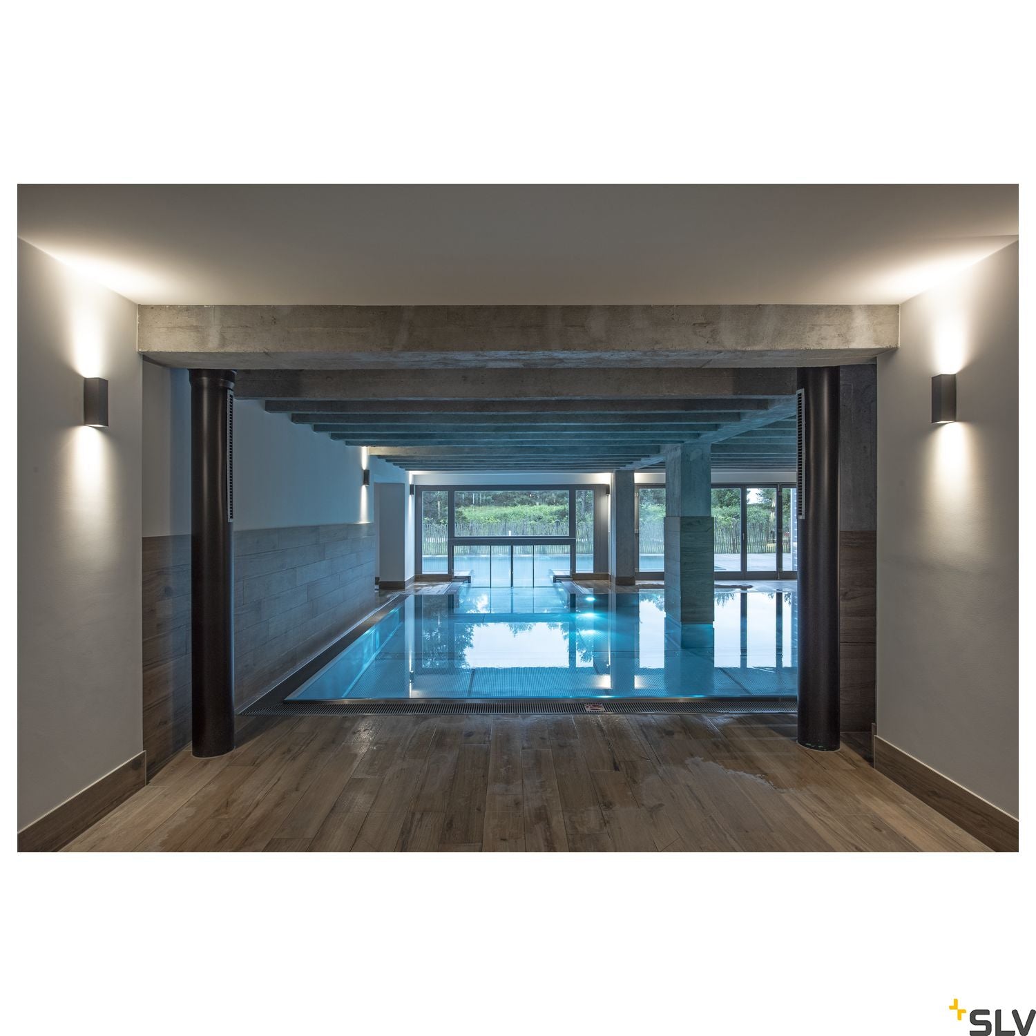 SLV BIG THEO UP/DOWN OUT wall light , square, anthracite, ES111, max. 2x75W 229575