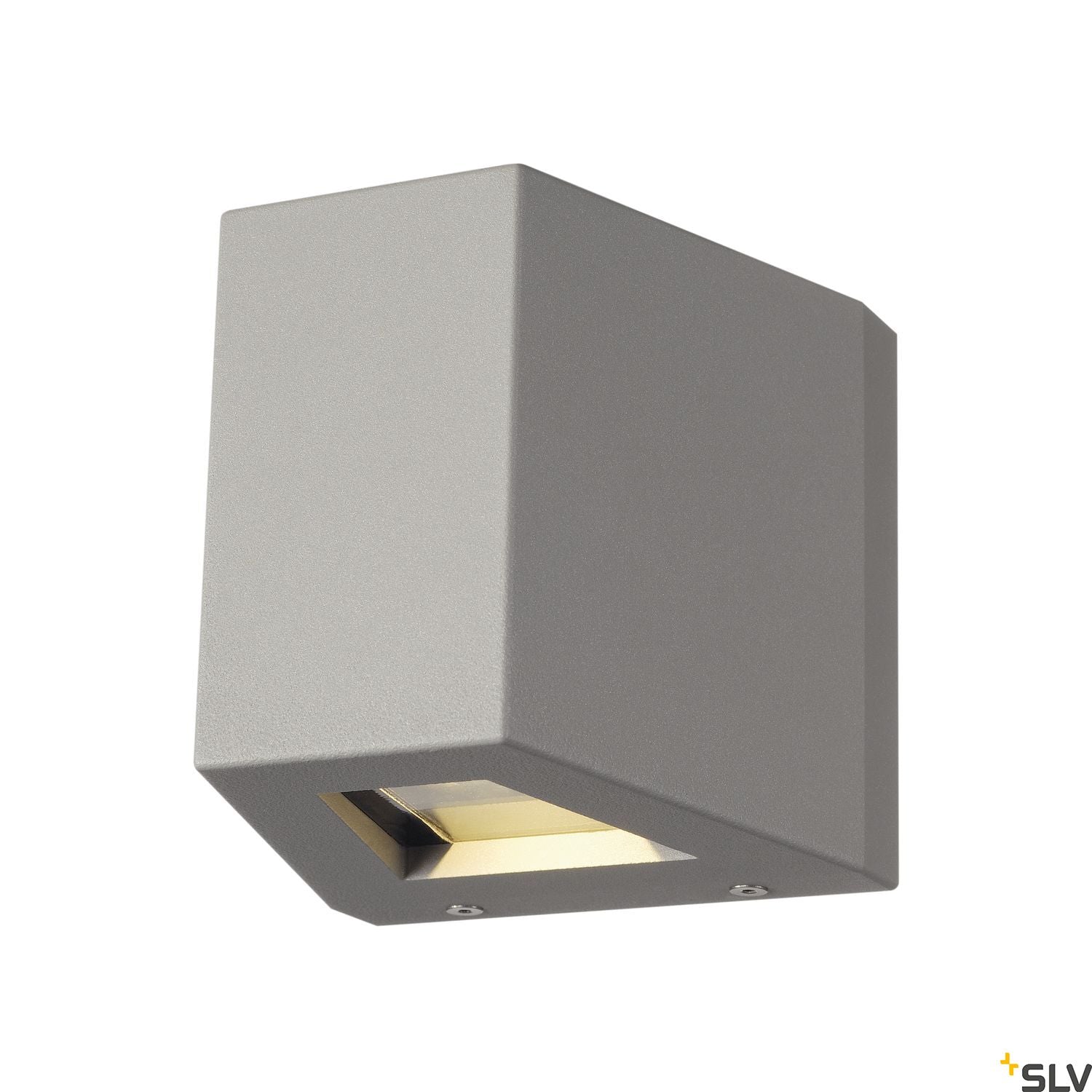 SLV OUT BEAM LED wall light, beam up / flood down, silver-grey, IP44 229664