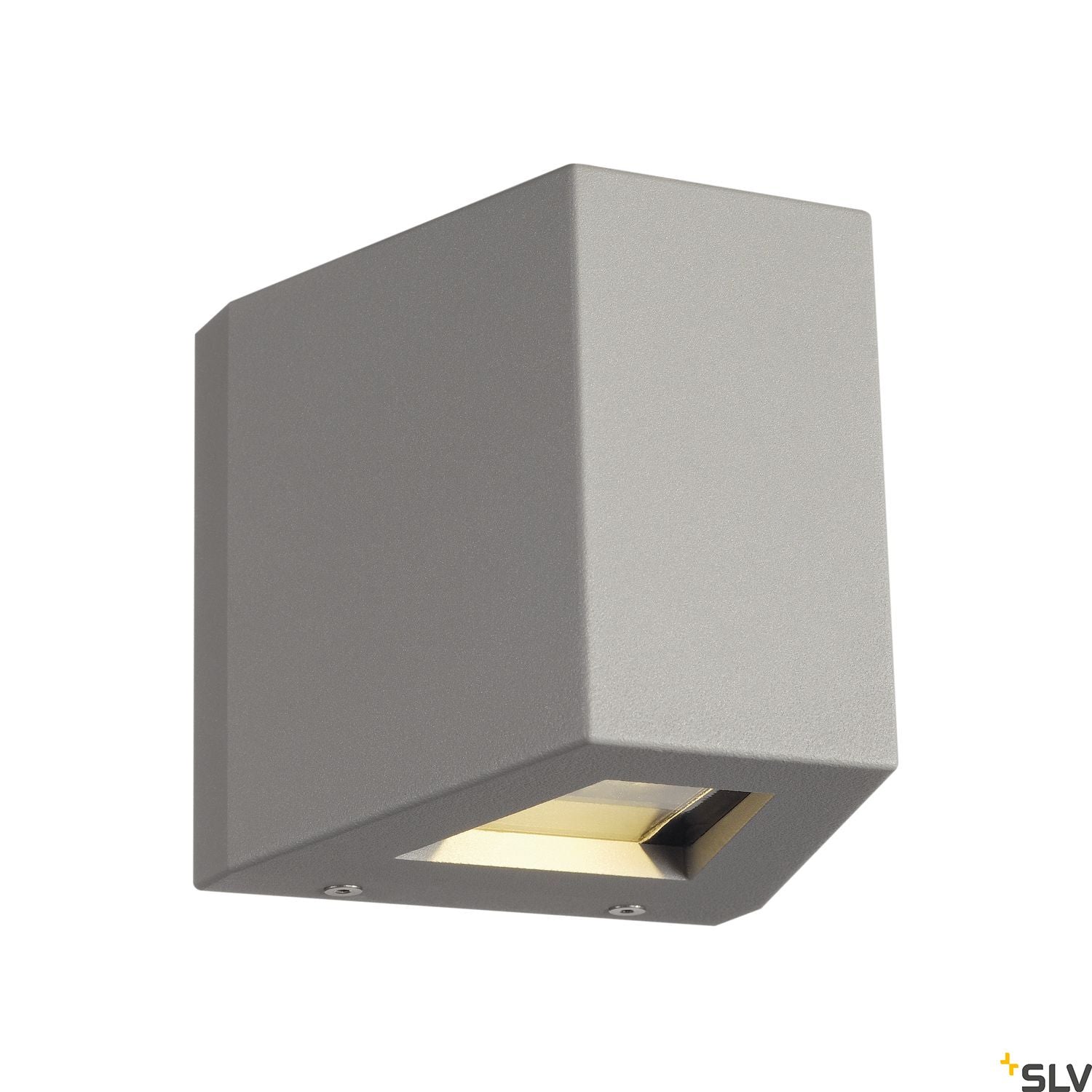 SLV OUT BEAM LED wall light, beam up / flood down, silver-grey, IP44 229664