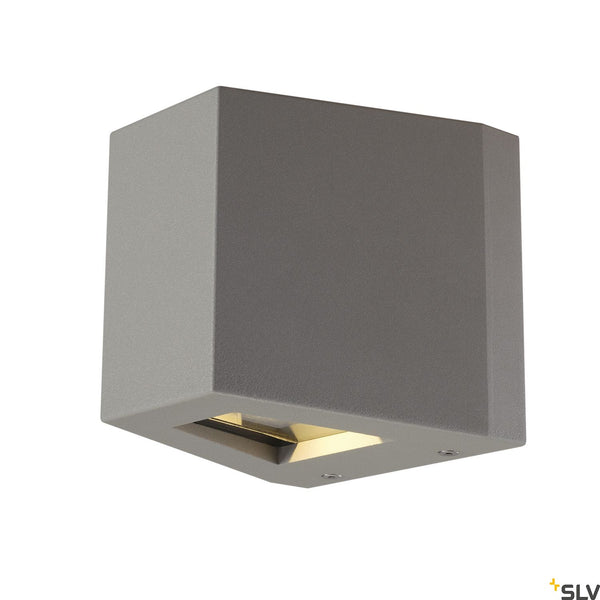 SLV OUT BEAM LED wall light, beam up / flood down, silver-grey, IP44 229664