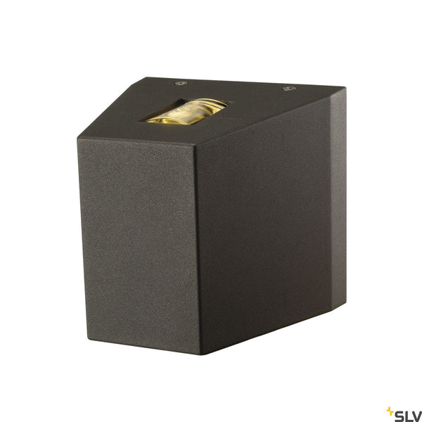 SLV OUT BEAM LED wall light, beam up / flood down, anthracite, IP44 229665