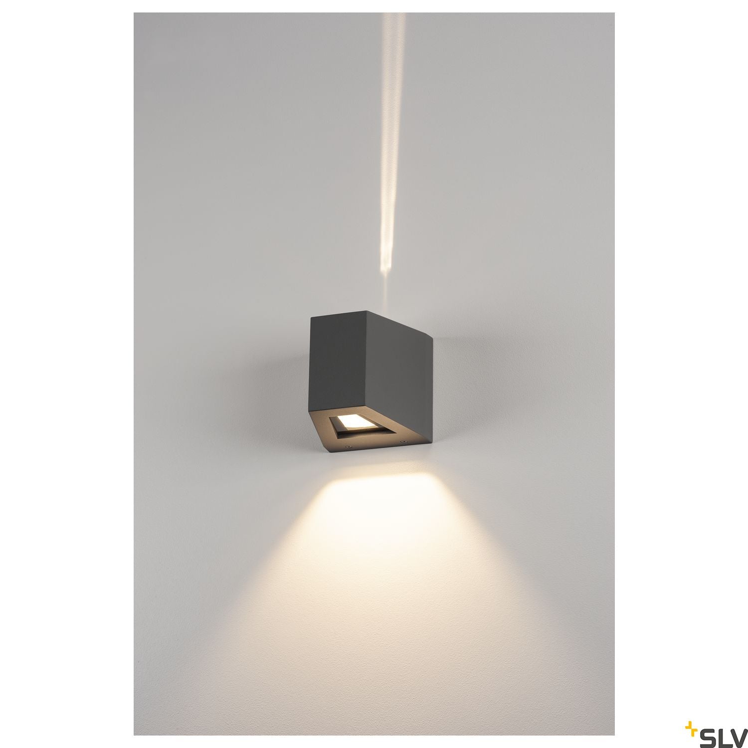 SLV OUT BEAM LED wall light, beam up / flood down, anthracite, IP44 229665