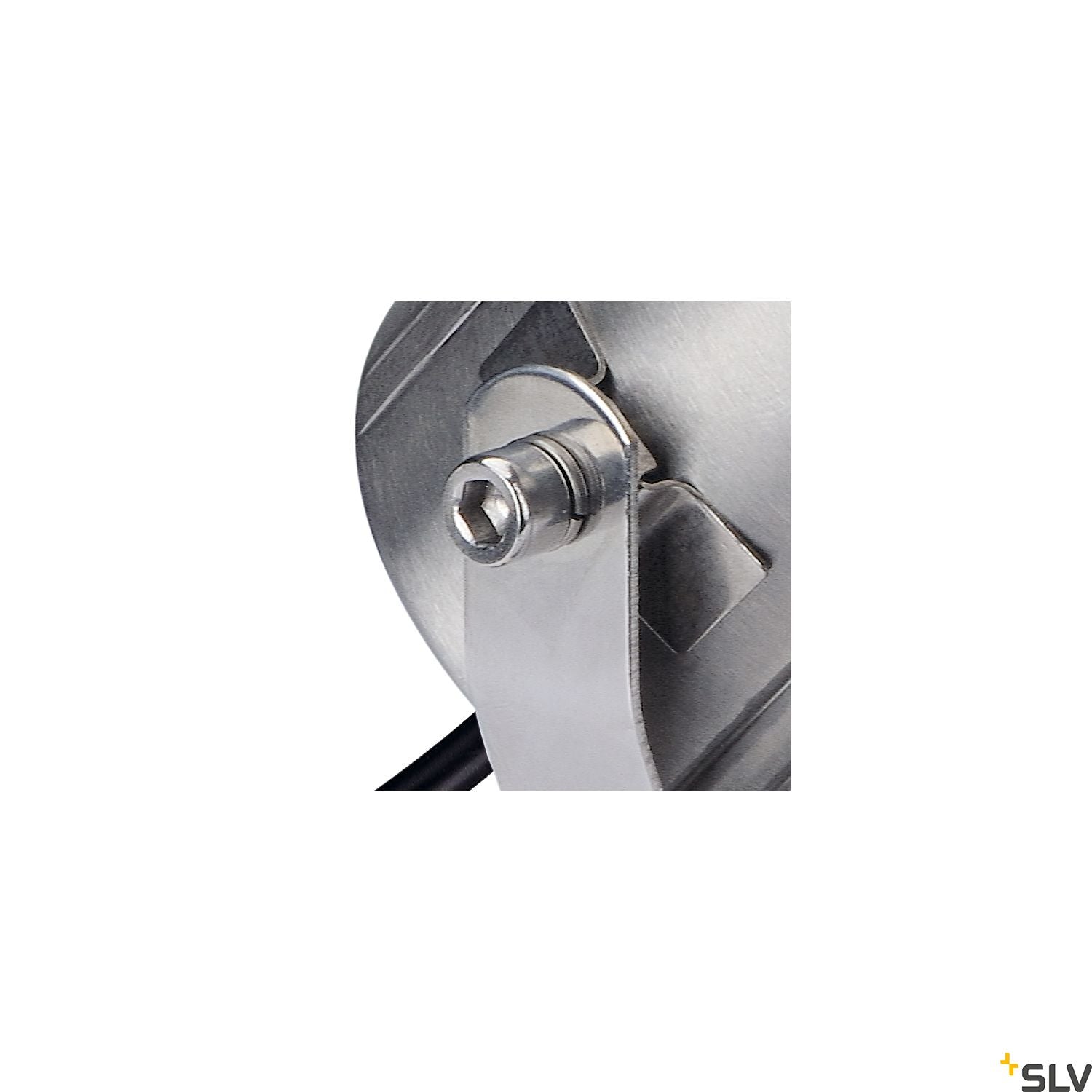 SLV NAUTILUS, outdoor floodlight, QPAR51, stainless steel, max. 35W, incl. 1.5m cable 229741