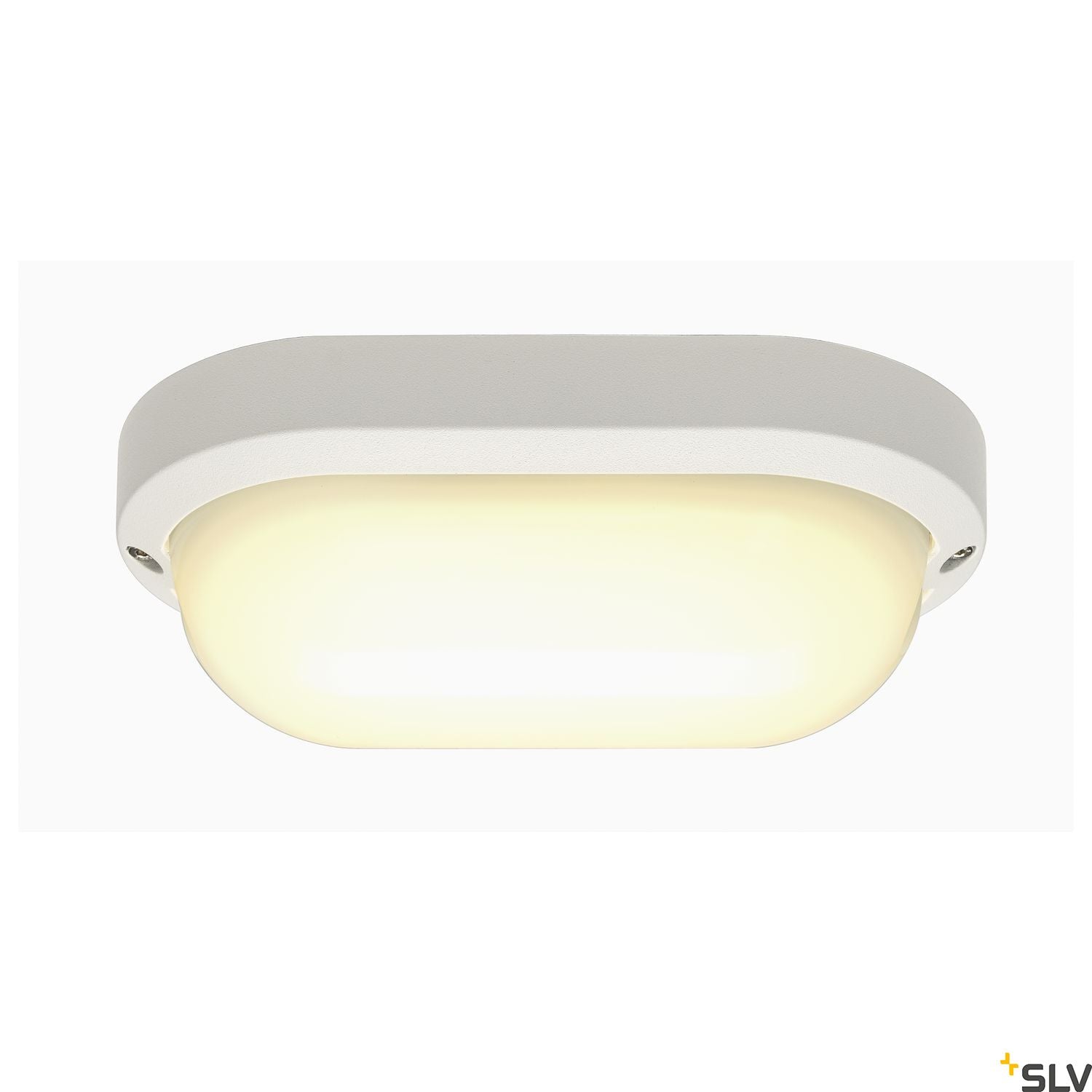 SLV TERANG 2 wall and ceiling light, oval, white, 11W LED, 3000K, IP44 229931