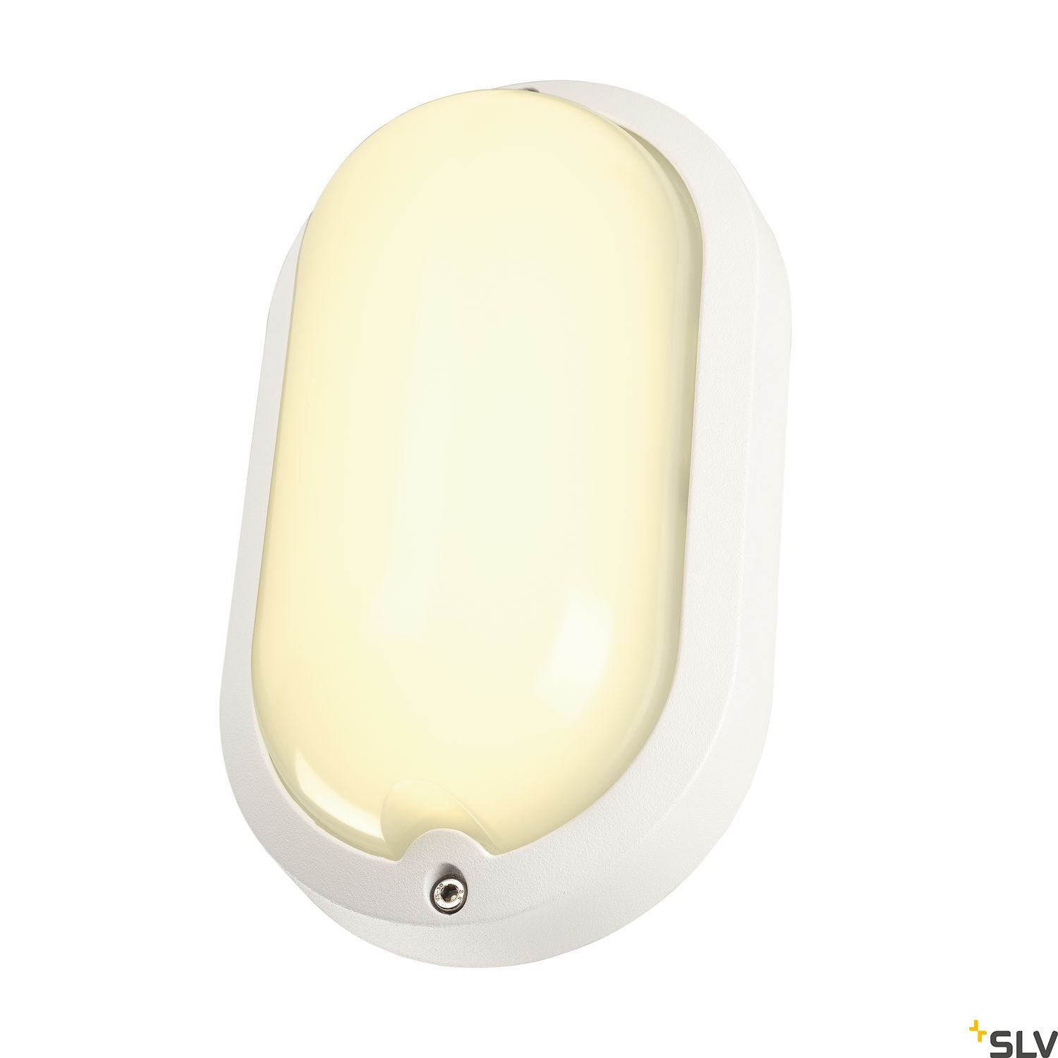 SLV TERANG 2 wall and ceiling light, oval, white, 11W LED, 3000K, IP44 229931