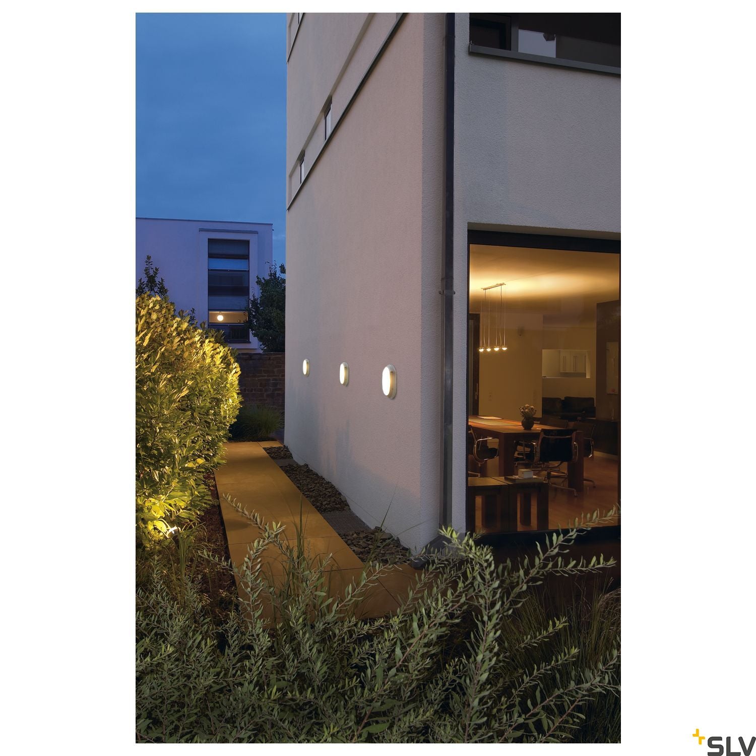 SLV TERANG 2 wall and ceiling light, oval, anthracite, 11W LED, 3000K, IP44 229935