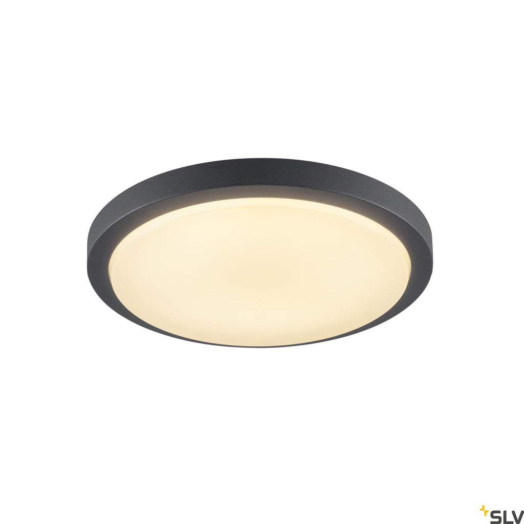 SLV AINOS, ceiling light, LED, 3000K, round, anthracite 229965