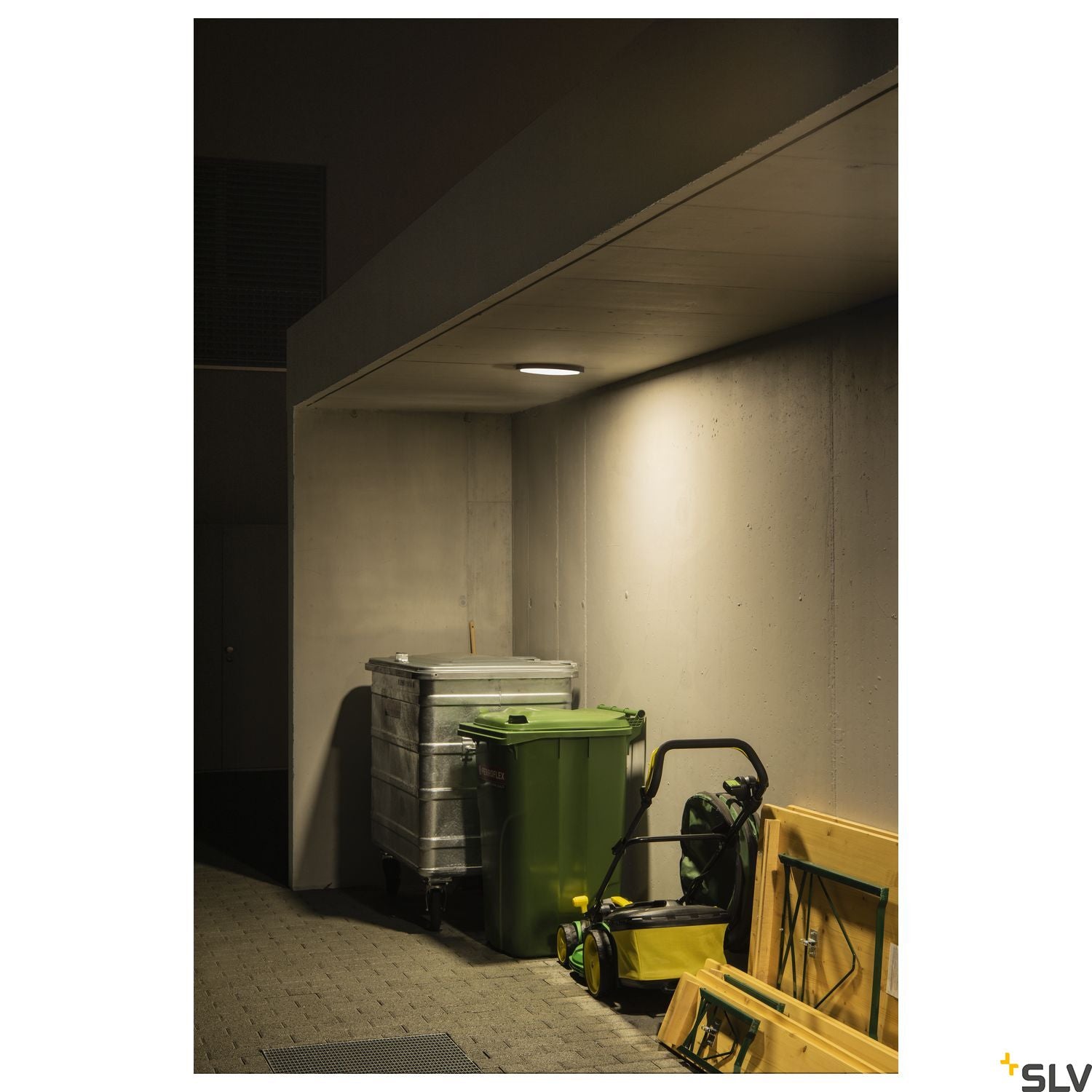 SLV AINOS, ceiling light, LED, 3000K, round, anthracite 229965