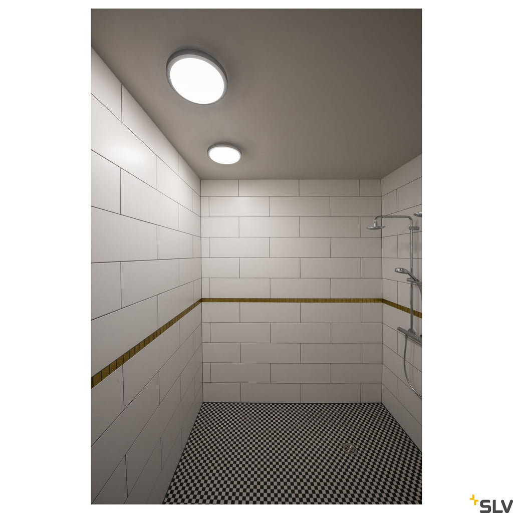 SLV AINOS, ceiling light, LED, 3000K, round, anthracite, with sensor 229975