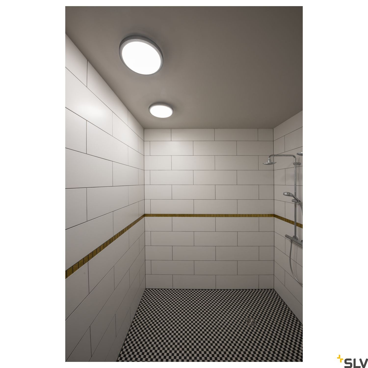 SLV AINOS, ceiling light, LED, 3000K, round, anthracite, with sensor 229975