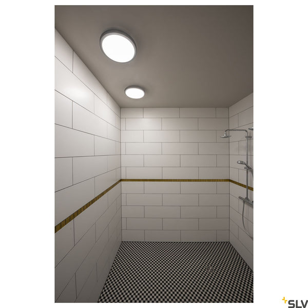 SLV AINOS, ceiling light, LED, 3000K, round, anthracite, with sensor 229975