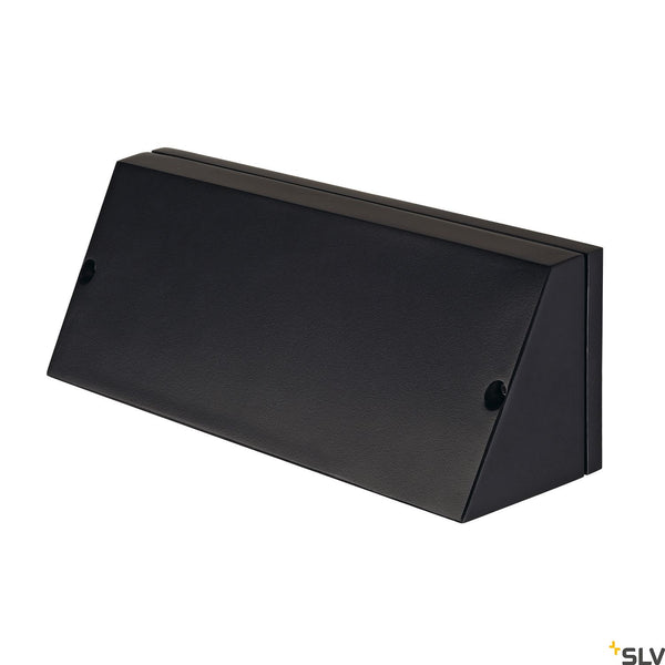 SLV PEMA SQUARE wall light, black, E27, max. 15W 230030
