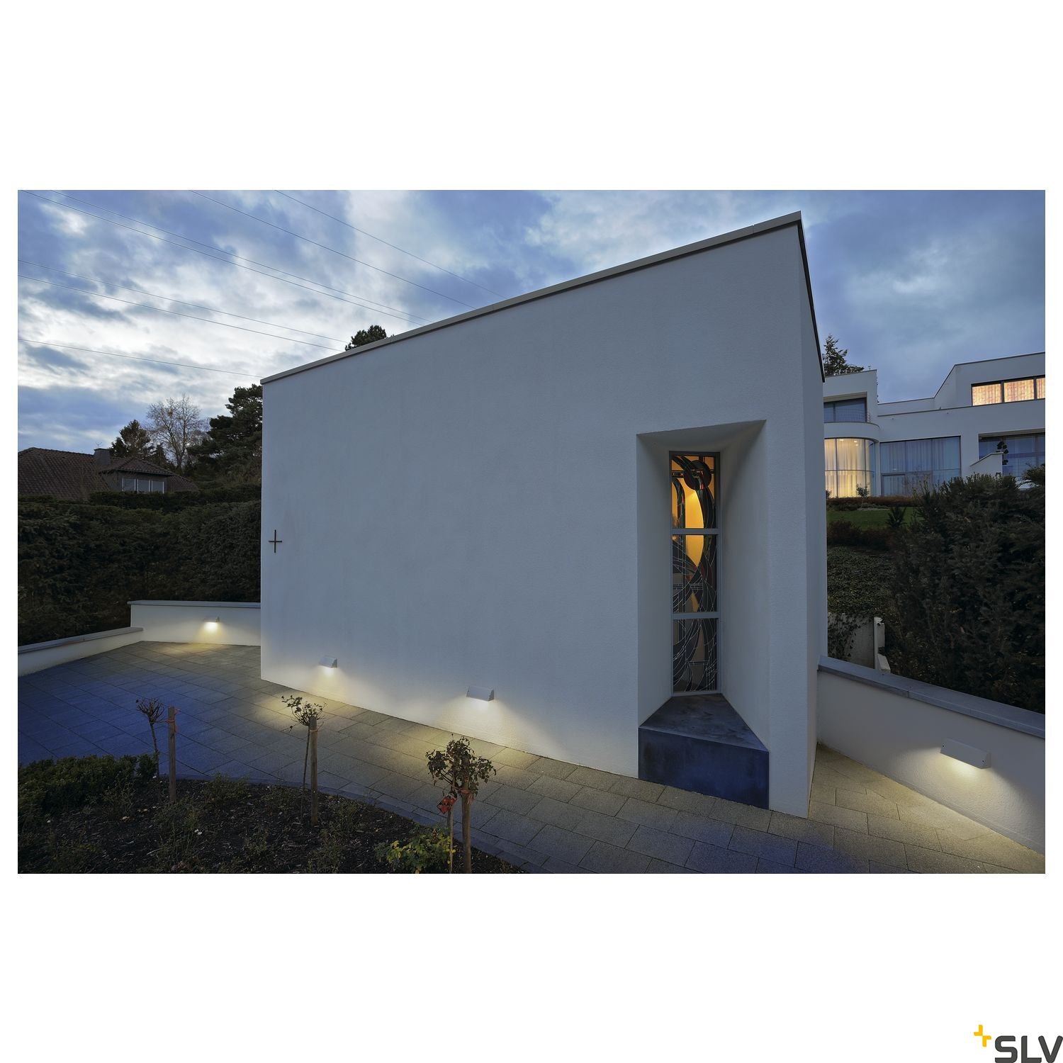 SLV PEMA SQUARE wall light, silver-grey, E27, max. 15W 230034