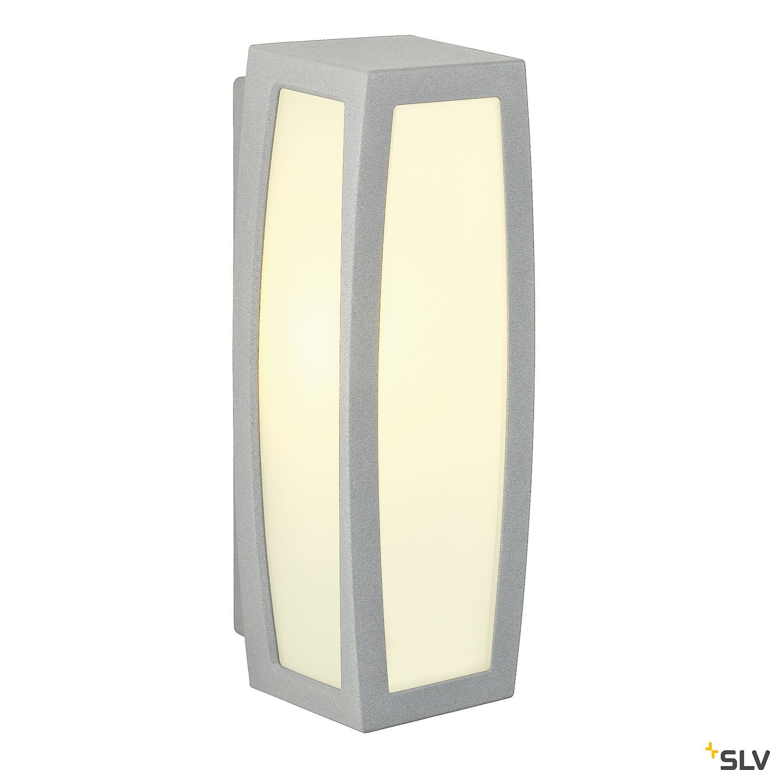 SLV MERIDIAN BOX wall and ceiling light, silver-grey, E27, max. 25W 230044