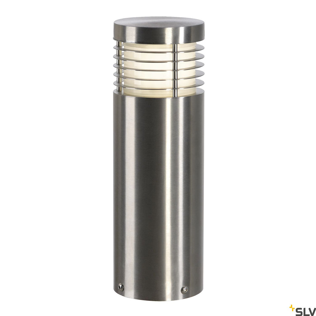 SLV VAP SLIM 30 bollard light, stainless steel brushed, E27, max. 20W 230063