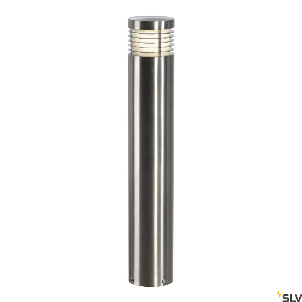 SLV VAP SLIM 60 bollard light, stainless steel brushed, E27, max. 20W 230066