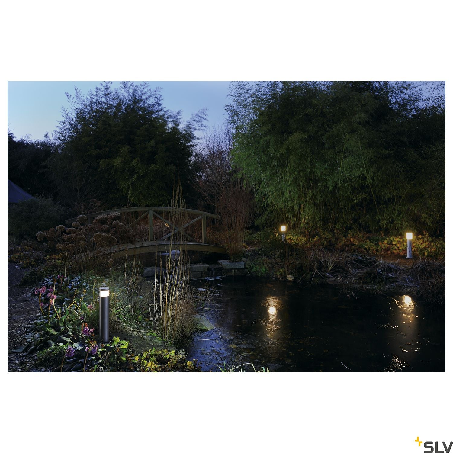 SLV VAP SLIM 60 bollard light, stainless steel brushed, E27, max. 20W 230066